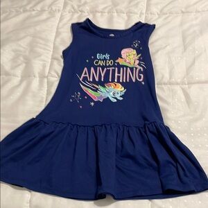 My Little Pony Blue Sundress Sleeveless Crew Neck